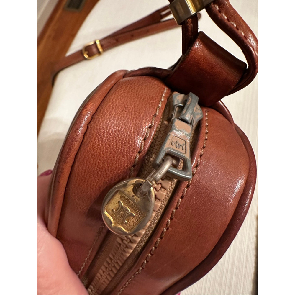 Celine Brown Beige Monogram Macadam Heart-Shaped Shoulder Bag - Picture 8 of 16